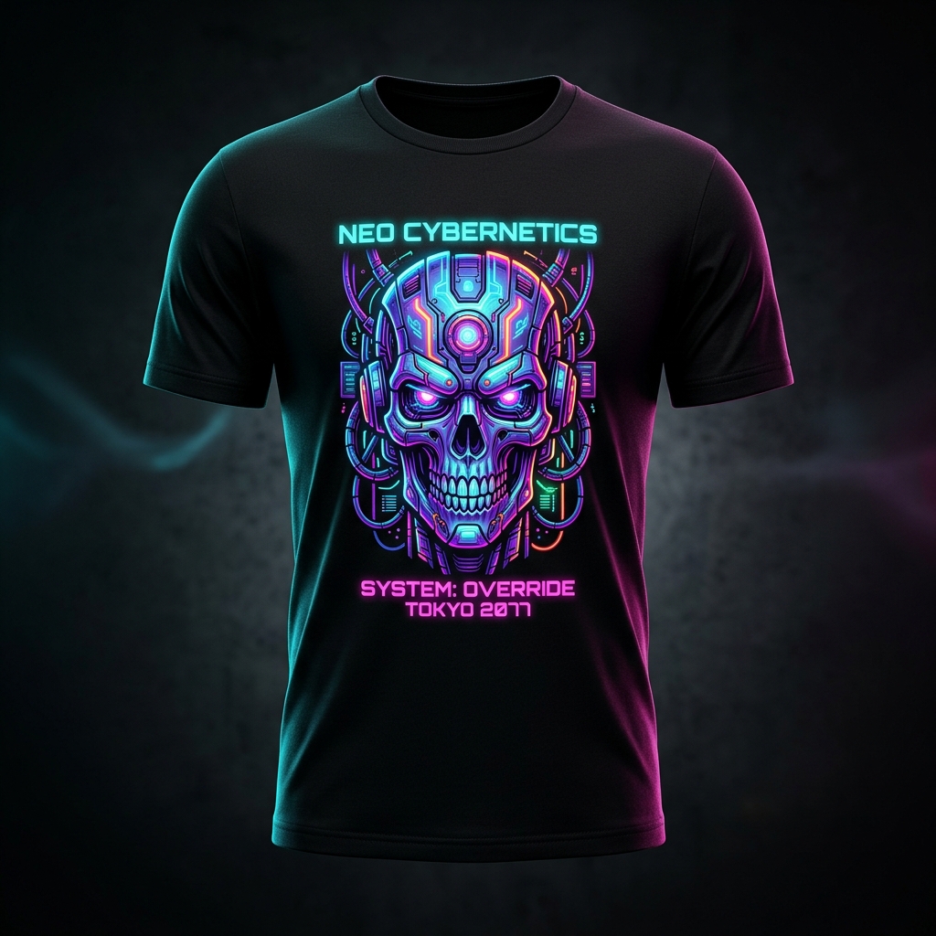 Cyber-Skull Heavyweight Tee